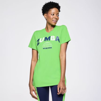 Zumba Out Loud Crew Neck Tee - Green
