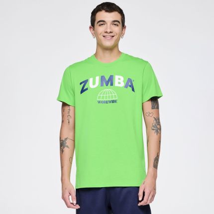 Zumba Out Loud Crew Neck Tee - Green