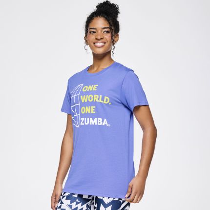 Zumba Out Loud Crew Neck Tee - Purple