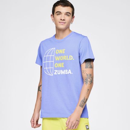 Zumba Out Loud Crew Neck Tee - Purple