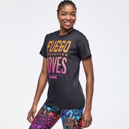 Zumba Libre Crew Neck Tee - Bold Black (Instructor)