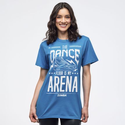 Zumba Libre Crew Neck Tee - Peek-A-Blue