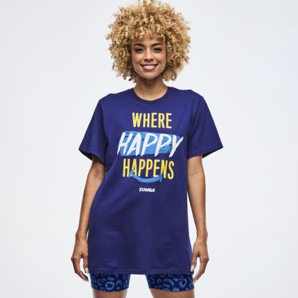 Sizzlin' Crew Neck Tee - Soft Navy