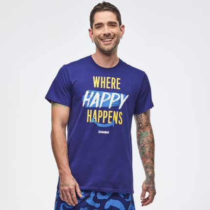 Sizzlin' Crew Neck Tee - Soft Navy