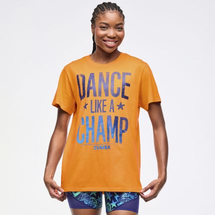 Zumba Libre Crew Neck Tee - Orange Punch