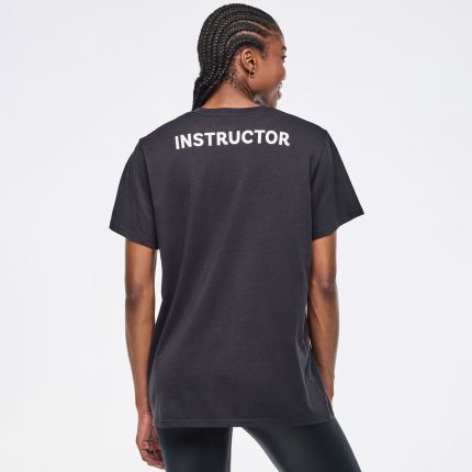 Zumba Crew Neck Instructor Tee - Bold Black