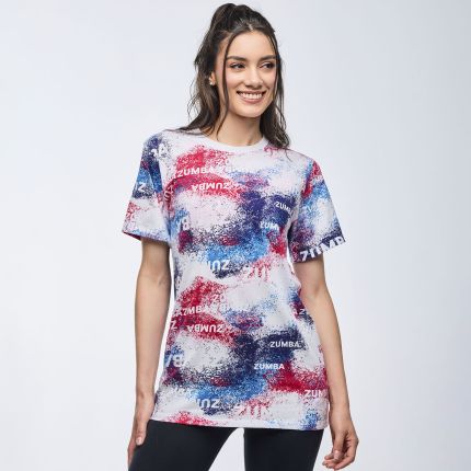 Apres Zumba Unisex Crew Neck Tee - Blue