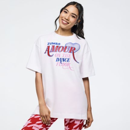 Zumba Amour Oversized Crew Neck Top