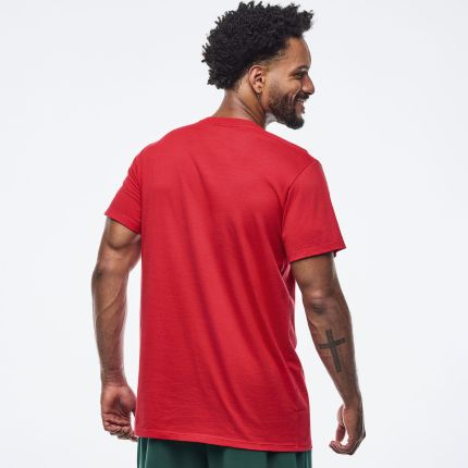 Zumba Holiday Unisex Crew Neck Tee - Red