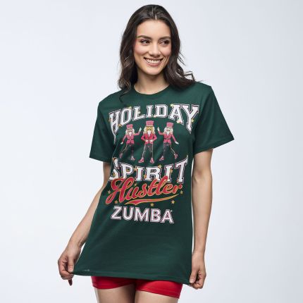 Zumba Holiday Unisex Crew Neck Tee - Teal
