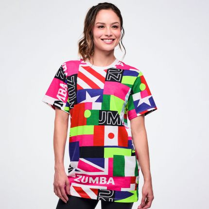 Worldwide Unisex Crew Neck Tee - White