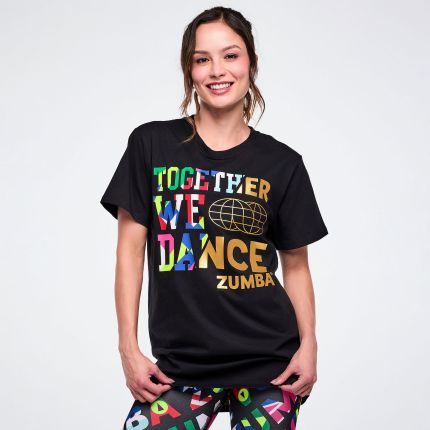 Worldwide Unisex Crew Neck Tee - Black