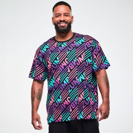 Electric Feel Unisex Oversized Top - Multi