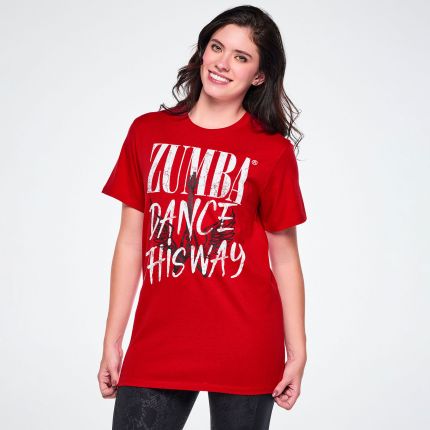 Rock 'n' Roll Unisex Crew Neck Tee - Red