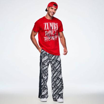 Rock 'n' Roll Unisex Crew Neck Tee - Red