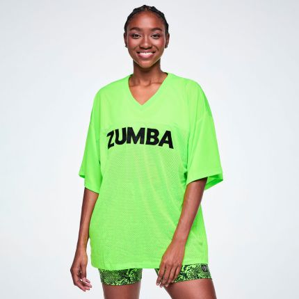 Ultrabright Oversized Mesh Sports Jersey