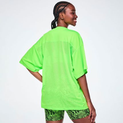 Ultrabright Oversized Mesh Sports Jersey