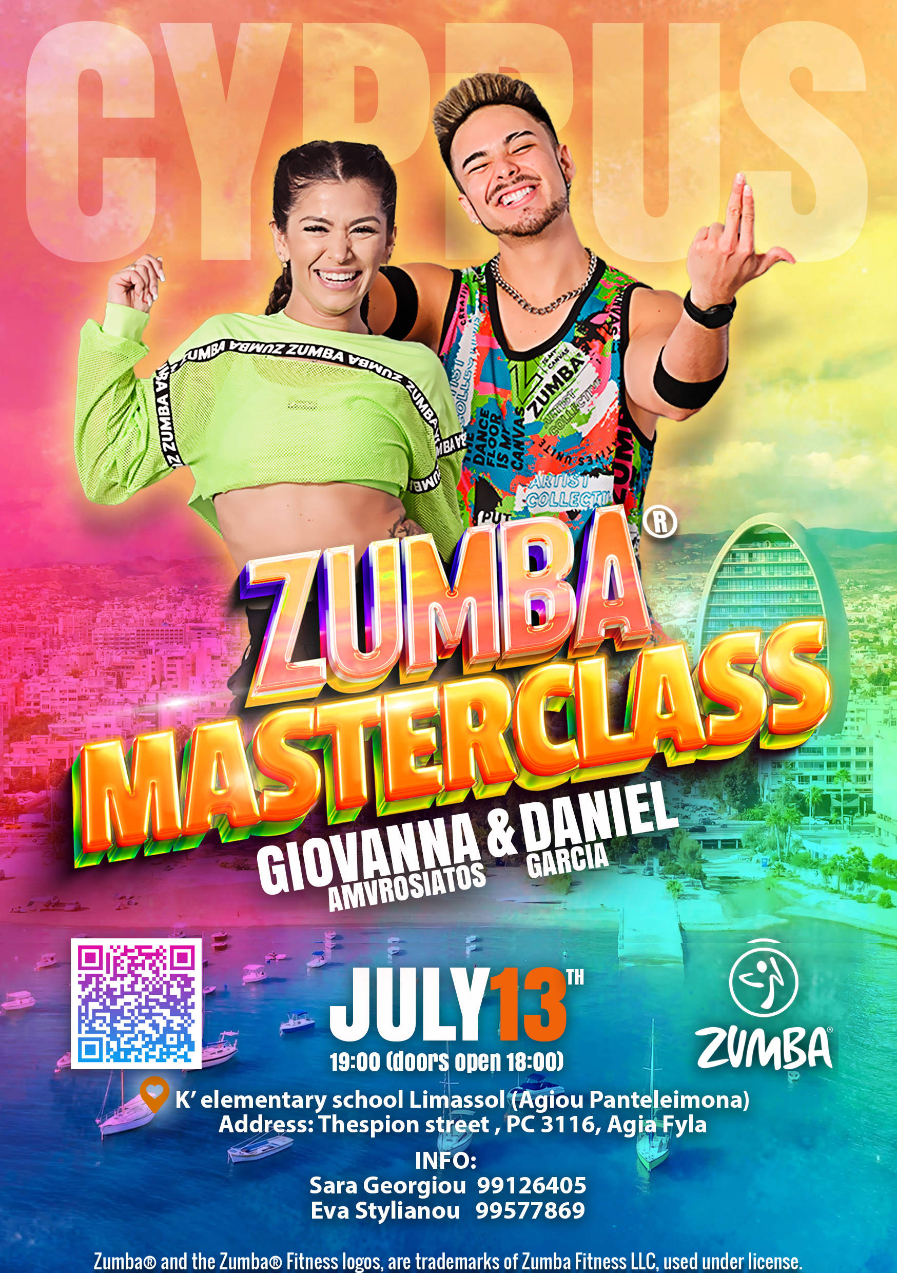 Zumba Masterclass με Giovanna και Daniel @ Cyprus
